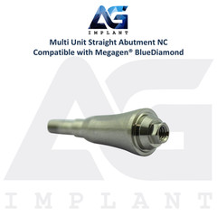 10 Straight Multi Unit Prosthetic NC X-FIT Megagen® BlueDiamond Compatible 4.8mm