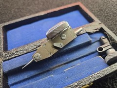 Vintage Alina .0001 Test Indicator with Storage Case And Snug