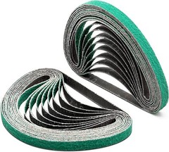1/2″ x 18″ Zirconia Sanding Belts 36 Grit for Air File Belt Sander,Woodworking
