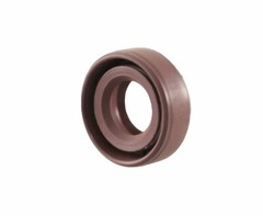 EAI 10x20x7mm FPM/FKM Oil Shaft Rotary Seal w/ Stainless Steel Spring Dbl Lip
