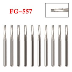 FG 557 Dental Acero de Tungsteno FG Fresas de Carburo para Alta Velocidad Pieza