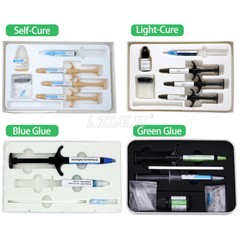 Dental Adhesive No-Mix Bonding/ Ortho Light Cure Resin/ Blue/Green Glue Kit