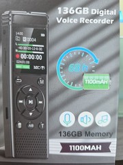 A20 Handheld Digital Voice Recorder 136GB Flash Memory USB Connectivity