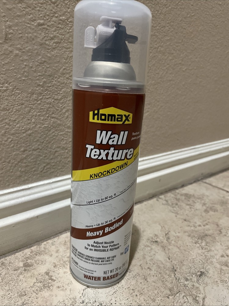 Homax 4565 Wall Texture Knockdown texture Spray, Water-Based, 20fl oz White