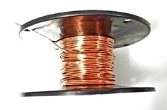 20 AWG Gauge Bare Copper Wire Buss Wire 100′ Length 0.035″ Natural