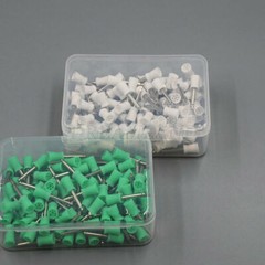 100Pcs Dental Rubber Prophy Teeth Polish Polishing Cups Latch Type Brushes USA