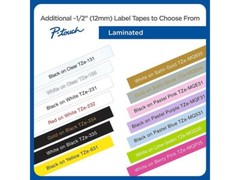 Brother TZE2312PK Black Print on Premium White Laminated Tape for P-touch Label