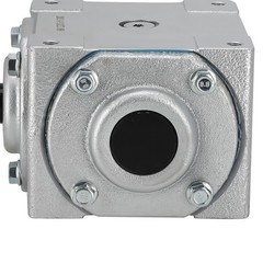 Right Angle Gearbox 1:1 Ratio 40HP 1800RPM CW/CW 1″ Shaft Cast Iron Housing