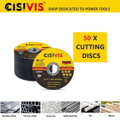 50X Cut Off Wheels 4-1/2″ Metal & Stainless Steel Angle Grinder Cutting Disc