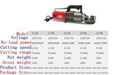 Electric Rebar Steel Shear Cutter Hydraulic Cutting Machine Rebar Cutter φ4-25mm
