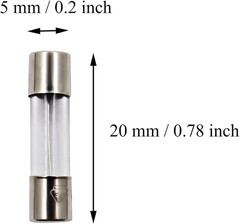 10 Pack F3AL Fast-Blow Fuse 3A Max 3Amp 125V Glass Fuses 0.2 X 0.78
