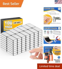 Exceptional 100-Pack Neodymium Bar Magnets – Compact 10x5x2mm for Home & Office
