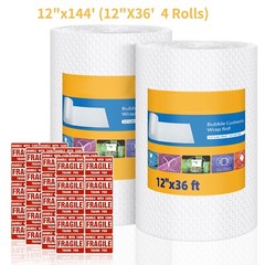 3/16 Small Bubble Cushioning Wrap Padding Roll Perforated Every 12″ Multi Length
