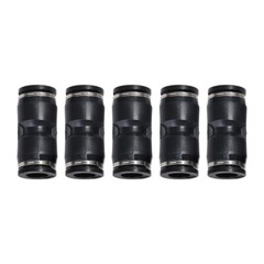 Push To Connect Air Fittings Tube 1/2″ OD Straight Air Line Union Push Pack of 5