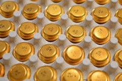 Vintage Western Electric 9D Transistor: New old stock, 24K Gold plated
