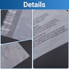 Clear Poly shipping Bags with Suffocation Warning -10X13,11×14,12×15,14×20,18×24