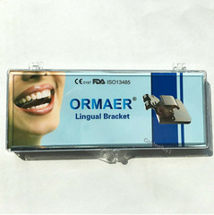 20Pcs/Kit Dental Orthodontic Lingual Metal Brackets Braces Mini 0.018 Stainless