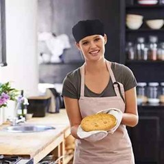 2Pcs Unisex Chef Hats Kitchen Cooking Food Service Caps Chef Hats Adjustable