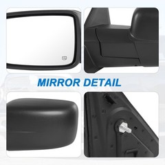 Left Driver Side Door Mirror Heated Power Glass Manual Folding (6Pins) | Comp…