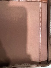 Vtg DayTimer Planner Organizer Brown Leather Zipper Closure 7Ring Binder 8×10.5″