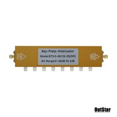 2W SMA – KK 0-60dB 0-3GHz RF Adjustable Attenuator Digital Step RF Attenuator