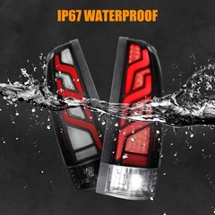 Clear Matte Black Full LED Tail Lights for 1988-1998 Chevy GMC C1500/2500/350…