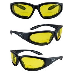 Global Vision Hercules Bifocal Motorcycle Safety Glasses Sunglasses Padded