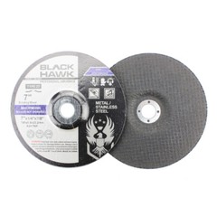 50 Pack – 7″ x 1/4″ x 7/8″ Black Hawk Grinding Wheels T27 Discs for Metal