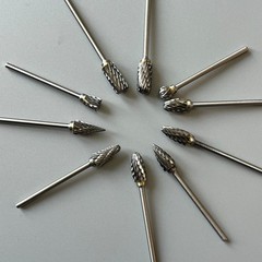 20Pcs Dental Burs Acrylic Polisher Drills Burrs Tungsten Carbide Steel 2.35*6mm