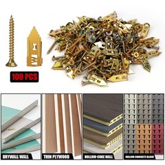 200PCS Self Drilling Drywall Anchors w Screws Metal Expansion Holds Up to 100lbs