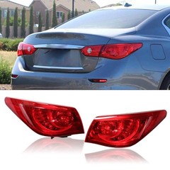 Rear Outer Brake Tail Lights 2014-2017 Infiniti Q50 Q50s Left Right Clear Lens