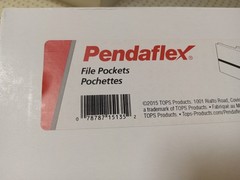 50 Count Pendaflex Expanding Vertical File Pocket 1″ (pfx-15135) (pfx15135)