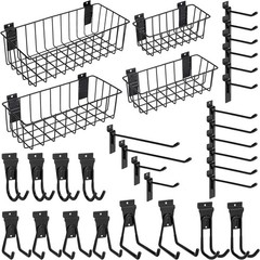 Heavy-Duty Slatwall Baskets & Hooks Slatwall Accessories Standard Slatwall