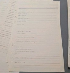 Vintage Authentic Louis Vuitton GM Agenda Planner Insert Lot 90s-2000s INCOMPLET