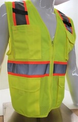 FX Two Tone High Visibility Reflective Yellow Safety Vest (XSmall-5XL)