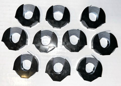 VTG Lot 10 Rolls Scotch 3M 760 Labeling Tape 1/4″ X 144″ Black Made in UK