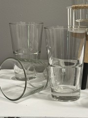 8 Vintage Libbey DuraTuff Endeavor Glasses, Stackable Heavy Duty Tumblers