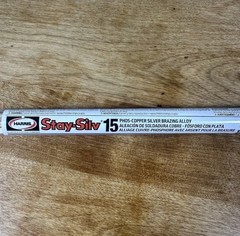 HARRIS stay Silv Lucas Milhaupt SilFos 15% Silver Solder 28 Rods 1 Lb solder