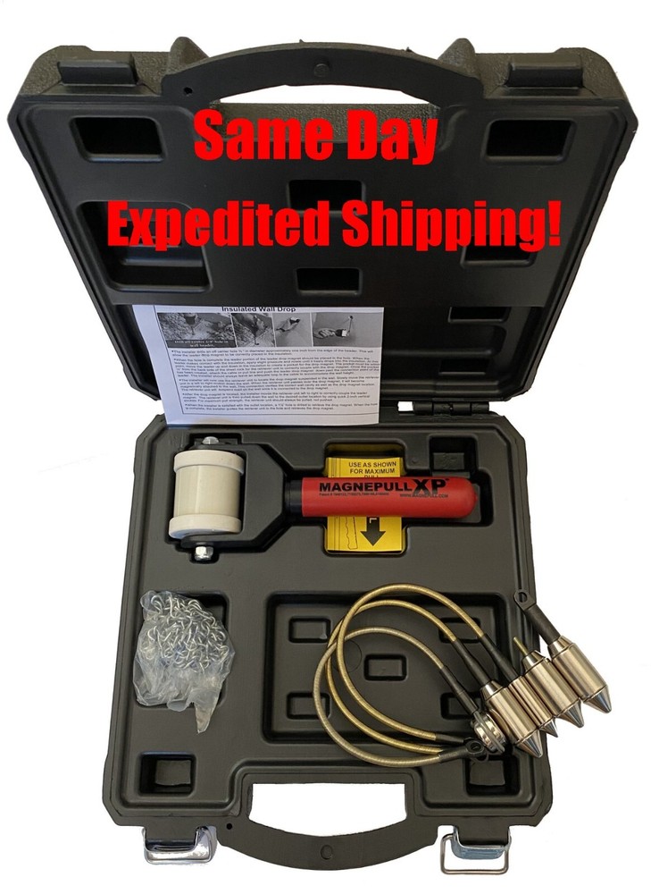 MAGNEPULL XP1000LC 5 Magnets 1/2″ 3/4″ Stud Fishing Cable Wire Puller Tool v2