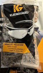 KLEENGUARD NEMESIS POLARIZED SMOKE LENS SAFETY GLASSES SUNGLASSES 28635 1/PAIR