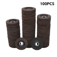 100 Pcs 4-1/2″×7/8″ 40 Grit Premium Zirconia Flap Disc Sanding Grinding Grey