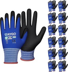 MicroFoam Nitrile Coated Safety Work Gloves – 1 Pair