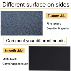 Quality 1/8″ Thick Black ABS Sheets – Smooth & Textured Finish, 2 Pack