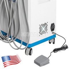Portable Dental Unit Delivery Unit with Air Compressor Curing Light Scalers