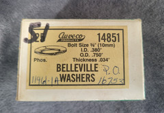 71 – Auveco 14851 3/8″ or 10mm Belleville Washers .034″ Thick Phosphate and Oil