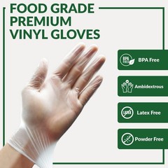 Ambidextrous Heavy-Duty Disposable Vinyl Gloves – 1000 Count for Ultimate Safety