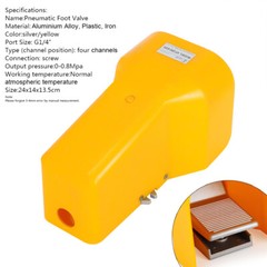 4F210-08G Pneumatic Foot Pedal Valve 5 Way 2 Position 1/4″ Nptf Four Channels