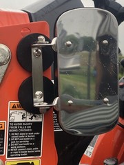 BEST ON EBAY! MAGNET MIRROR Tractor/Skidsteer RUBBER COATED STAINLESS STEEL