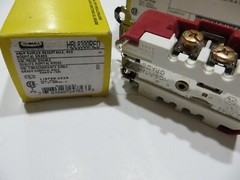 Hubbell HBL8300RED Duplex Receptacle, 20A, 5-20R, 125V HOSPITAL GRADE