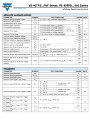 VS-40TPS12APBF 40TPS12A VISHAY Thyristor Phase Control SCR 1.2KV 35A TO247AC